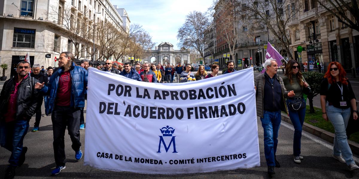 Movilizacin en la FNMT-Real Casa de la Moneda